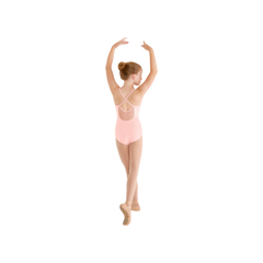 Bloch Girls Mirella Mesh Cross Back Leotard – Pink