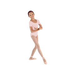 Bloch Girls Short Sleeve Round Neck Leotard – Candy Pink