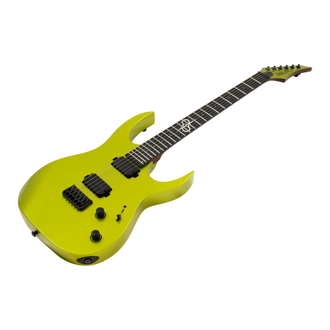 Solar SBR1.6HCLG+ Electric Guitar - Candy Lime Green Metallic Gloss
