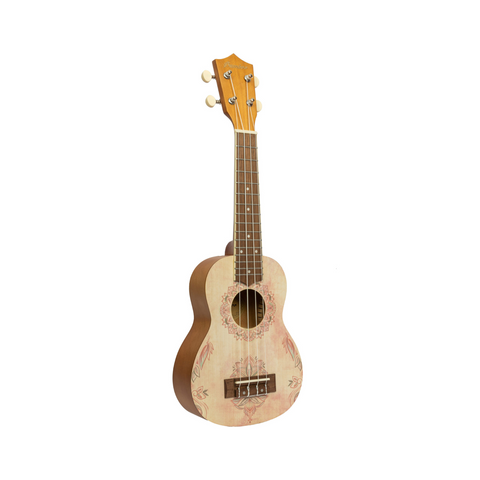 Bamboo U-21 Lotus Mandala Soprano Ukulele