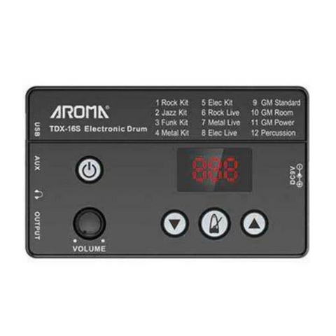 Aroma TDX-16S 8 pcs Electronic Drum Kit - Black