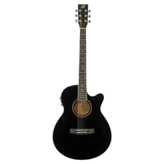 Bamboo GA-40 Acoustic-Electric Guitar with Bag - Black