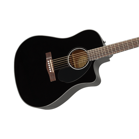 Fender CD-60SCE Dreadnought E-Acoustic Guitar – Black
