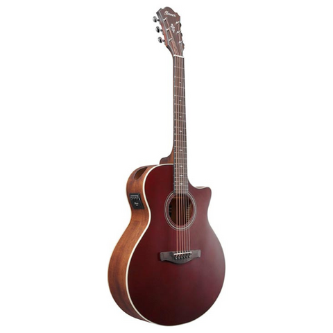 Ibanez AE100-BUF Semi Acoustic Guitar - Burgundy Flat