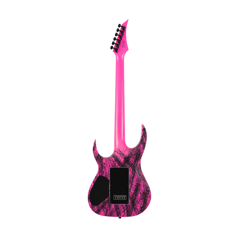 Solar A1.6PN Canibalismo+ Electric Guitar – Pink Neon Matte