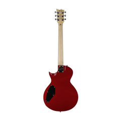 ESP LTD Eclipse EC-10 electric guitar back view, red single-cut body with maple neck