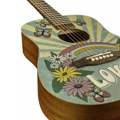 Bamboo GA-34 Butterfly Acoustic Guitar With Bag