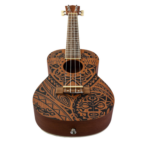 Bamboo U-23 Concert Ukulele Tribal With Bag