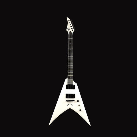 S by Solar VB4.6W Electric Guitar – White Matte