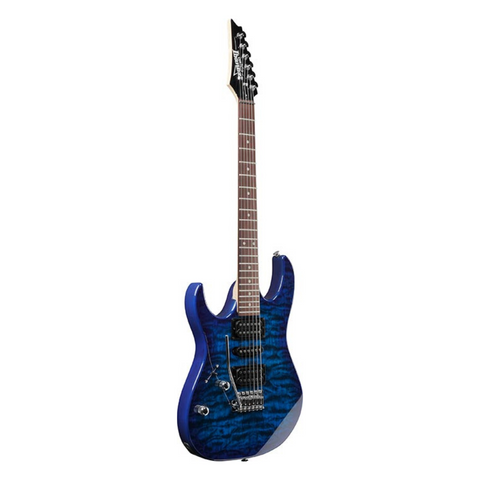 Ibanez GRX70QAL-TBB Left Handed Electric Guitar - Blue Burst