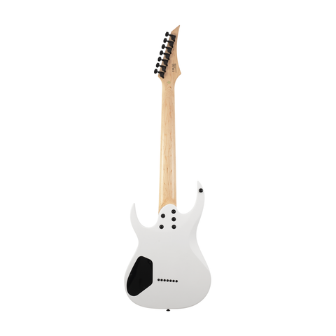 S by Solar AB4.7W 7-String Electric Guitar – White Matte
