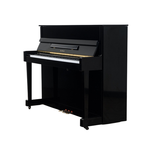 Kawai K-18 Upright Piano – Black (Reconditioned)