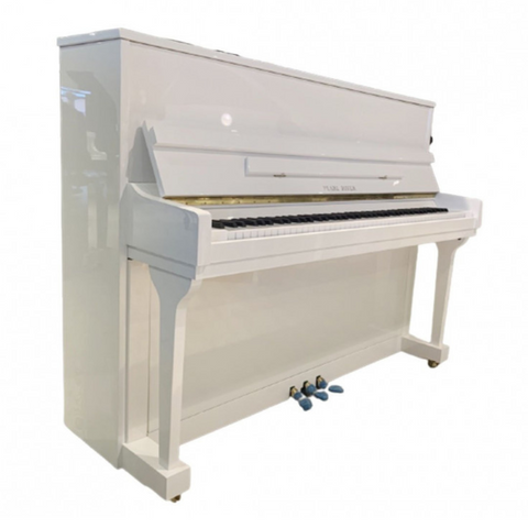 Pearl River Upright Piano UP-115M5 White with Bench