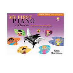 My First Piano Adventure Lesson Book C cover, Skips on the Staff by Nancy and Randall Faber