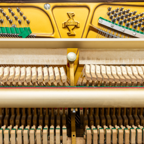 Atlas A55M Upright Piano - Mahogany