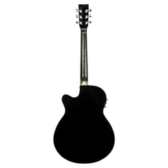 Bamboo GA-40 Acoustic-Electric Guitar with Bag - Black