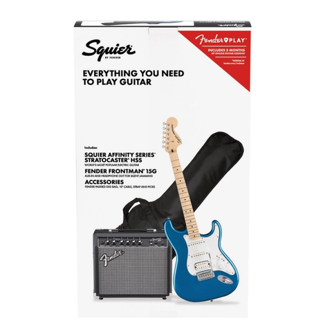 Squier Affinity Series Stratocaster HSS Pack - Lake Placid Blue