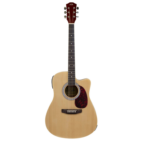 De Salvo AG1CEQNTGS 4/4 Semi Acoustic Guitar - Natural Glossy Satin