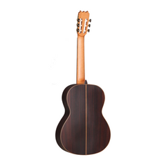 Alhambra 10 Fp flamenco guitar full back standing, rosewood back with mahogany neck