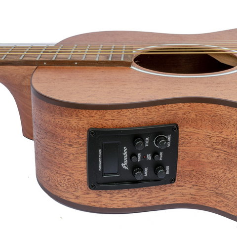 Bamboo GA-38 Semi-Acoustic Guitar - Mahogany