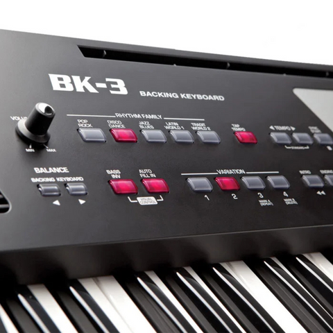 Roland BK-3 Portable 61 Key Backing Keyboard - Black