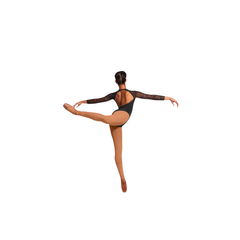 Bloch Ladies Kate Lace Open Back Leotard – Black