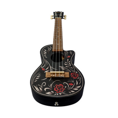 Bamboo U-23 Flower & Roll-S Concert Ukulele