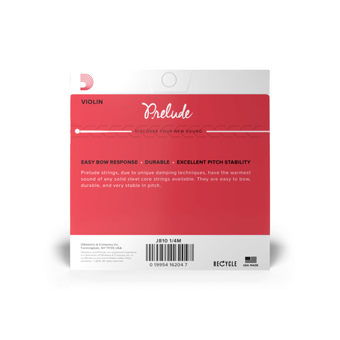 D’Addario Prelude Violin String Set J810-1/4M