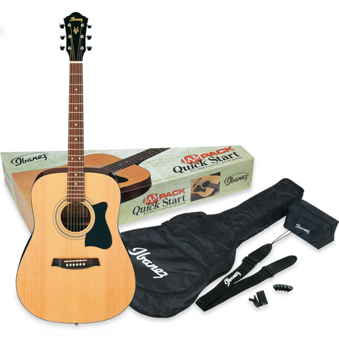 Ibanez Acoustic Guitar, Tuner, Bag, Access V50NJP-NT 4/4