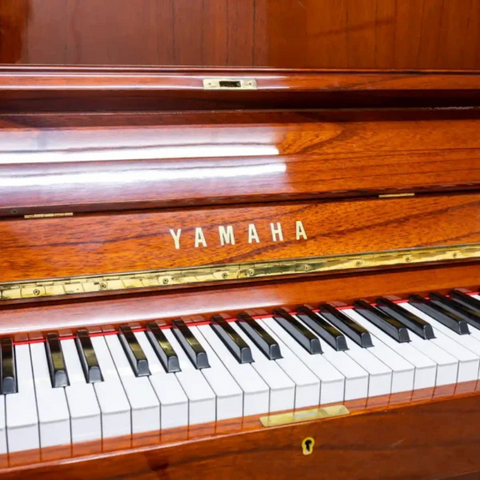 Yamaha W104 Upright Piano - Brown