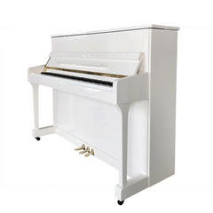 Steiner HU-110W Upright Piano - White