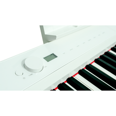 Steiner FP-88PRO Folding Portable Keyboard - White