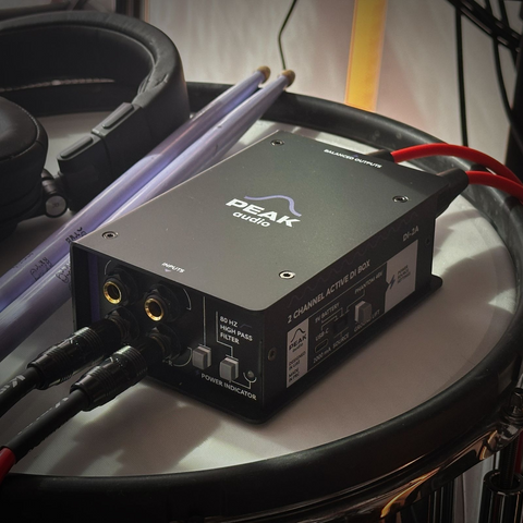 Peak Audio DI-2A Phantom Powered 2-Channel Active DI Box