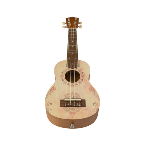 Bamboo U-21 Lotus Mandala Soprano Ukulele