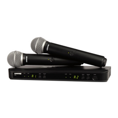 Shure BLX288E/PG58-K14 Dual PG58 Wireless Vocal System - Microphone | Melodica Music Store Dubai