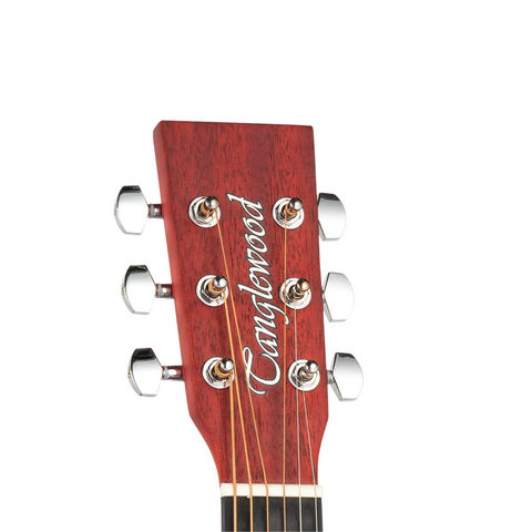 Tanglewood TWCR-O Acoustic Guitar – Thru Red Satin
