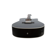 Bamboo GA-4012 Mahogany E-Acoustic Guitar with Bag – Black