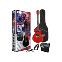 ESP LTD Eclipse Series Electric Guitar Package - Red Gloss