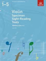 ABRSM Violin Specimen Sight-Reading Tests Grades 1-5 book front cover