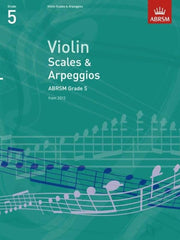 ABRSM Violin Scales and Arpeggios Grade 5 book front cover