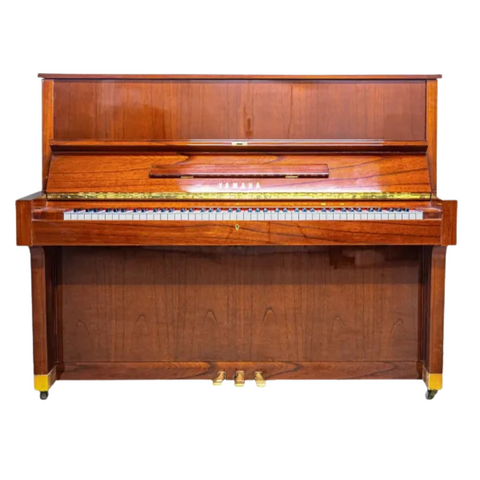 Yamaha W104 Upright Piano - Brown