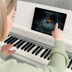 بيانو رقمي Kawai CN201W - أبيض