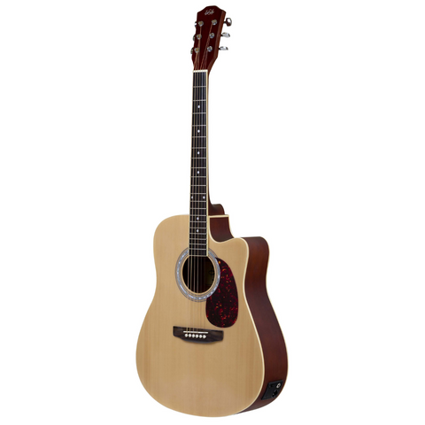 De Salvo AG1CEQNTGS 4/4 Semi Acoustic Guitar - Natural Glossy Satin