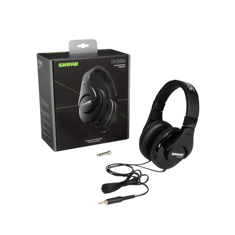 Shure SRH240A-BK-EFS Professional Studio Headphones