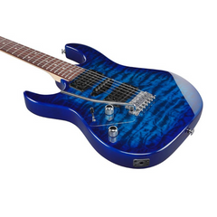 جيتار كهربائي أيسر Ibanez GRX70QAL-TBB - أزرق متوهج