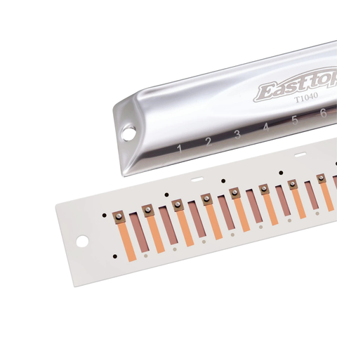 EAST TOP T1040 Chromatic Harmonica – Silver
