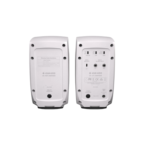 ADAM Audio D3V White Active Desktop Studio Monitors (Pair)