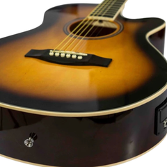 Bamboo GA-40 E-Acoustic Guitar with Bag – Sunburst