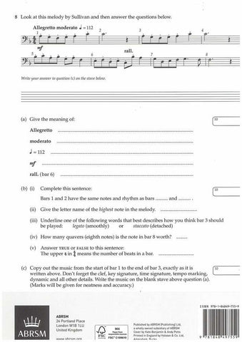 ABRSM Music Theory Past Papers Gr.1 2015