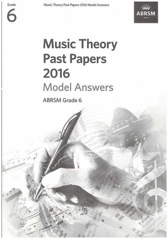 ABRSM Music Theory Past Paper Ans Grade 6 2016